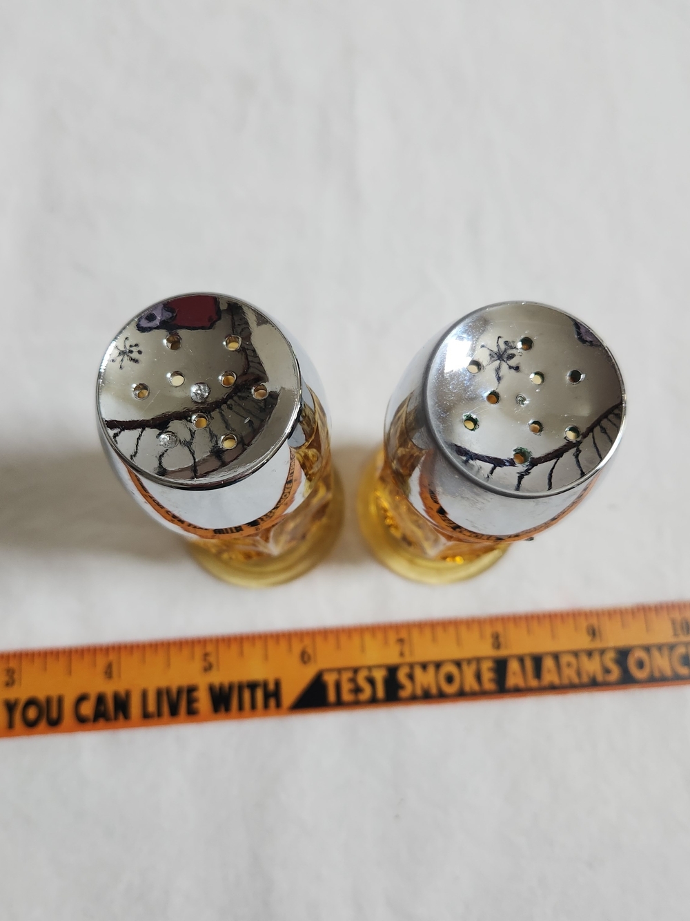 Amber Glass Salt & Pepper Shakers - Picture 3 of 10